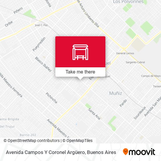 Avenida Campos Y Coronel Argüero map
