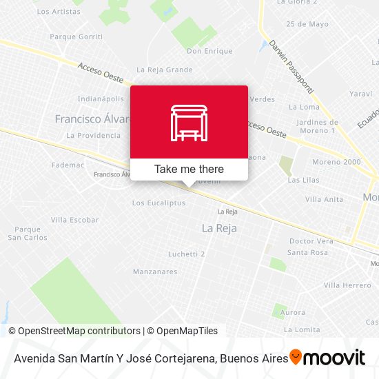 Avenida San Martín Y José Cortejarena map