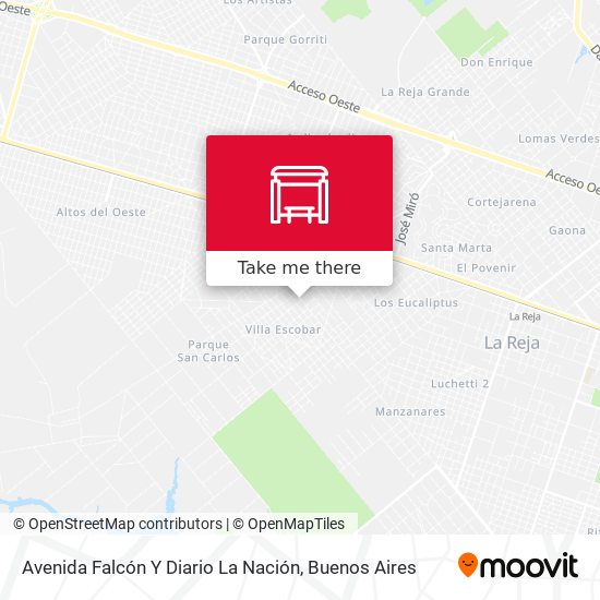 Avenida Falcón Y Diario La Nación map