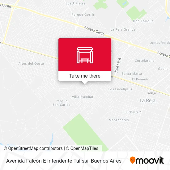 Avenida Falcón E Intendente Tulissi map