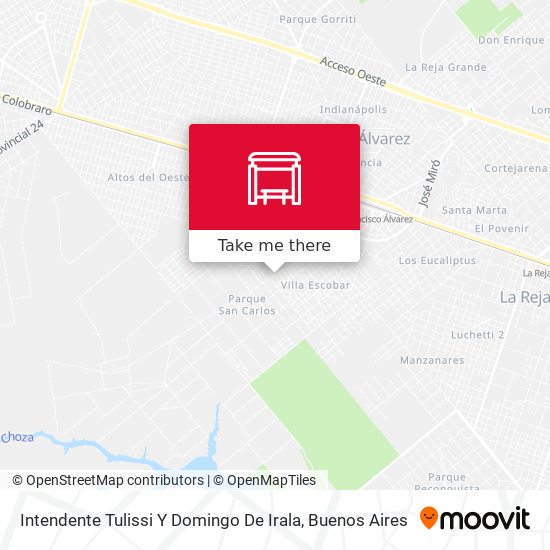 Intendente Tulissi Y Domingo De Irala map