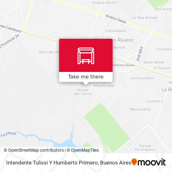 Intendente Tulissi Y Humberto Primero map