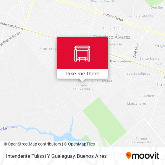 Intendente Tulissi Y Gualeguay map