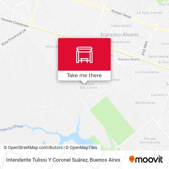 Mapa de Intendente Tulissi Y Coronel Suárez