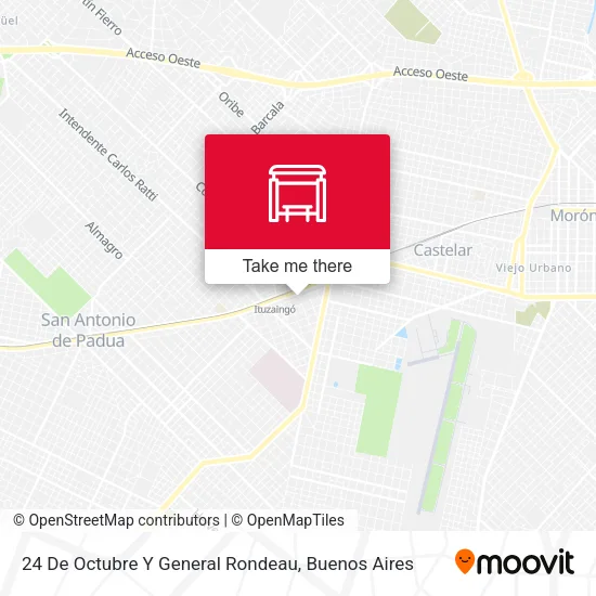 24 De Octubre Y General Rondeau map