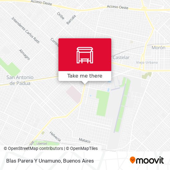 Blas Parera Y Unamuno map
