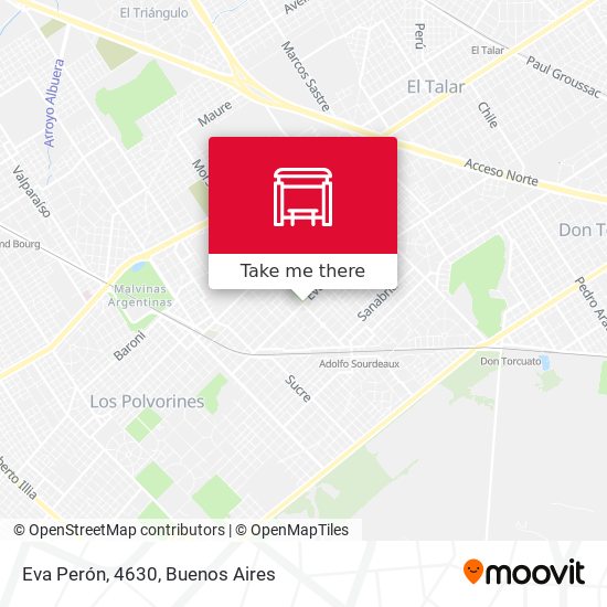 Eva Perón, 4630 map