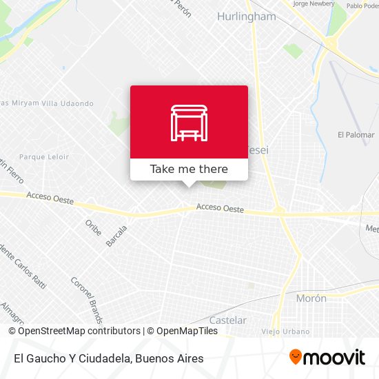 Mapa de El Gaucho Y Ciudadela