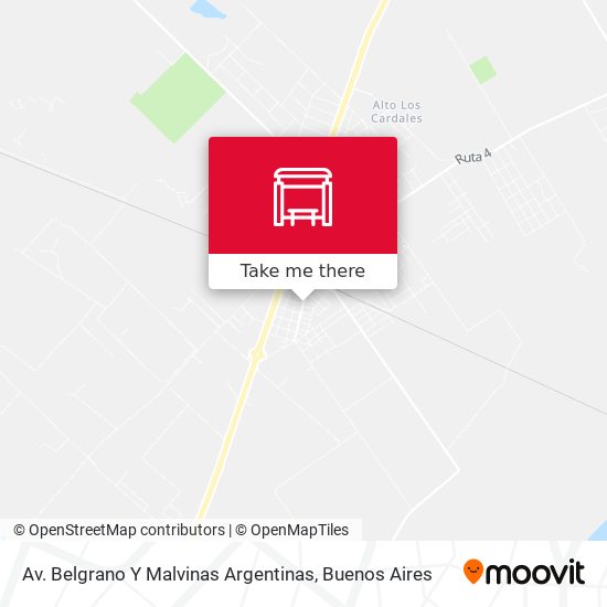 Av. Belgrano Y Malvinas Argentinas map