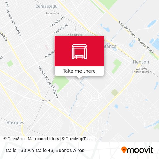 Mapa de Calle 133 A Y Calle 43