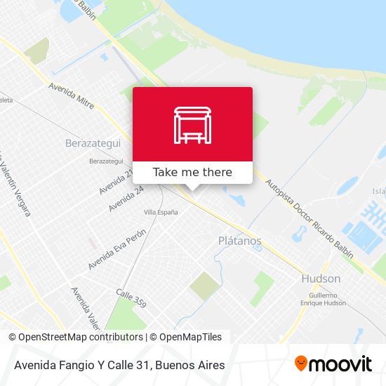 Avenida Fangio Y Calle 31 map