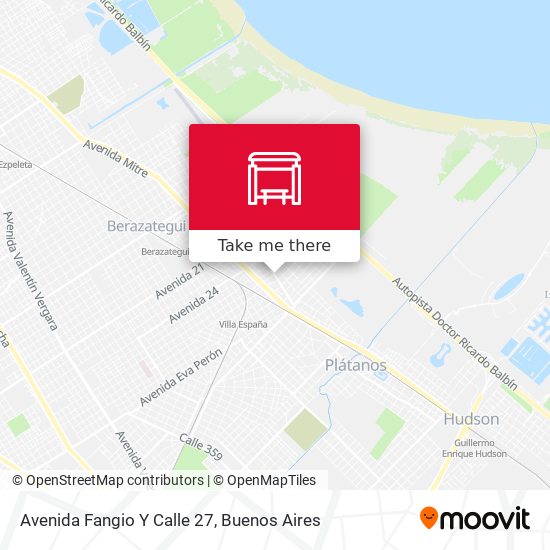 Mapa de Avenida Fangio Y Calle 27