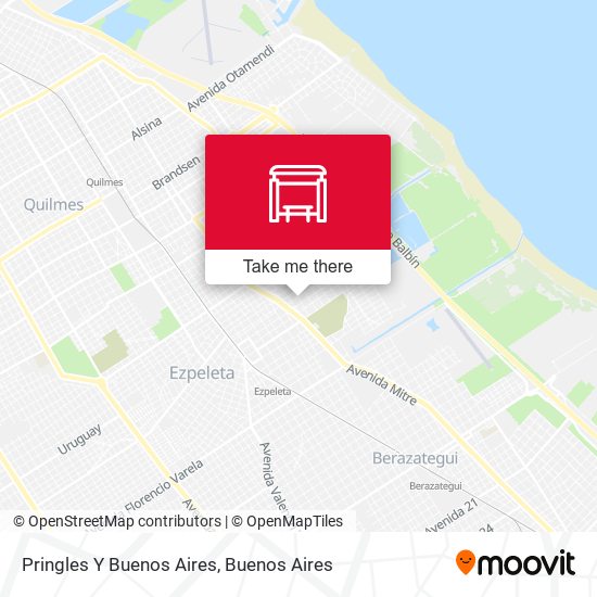 Pringles Y Buenos Aires map