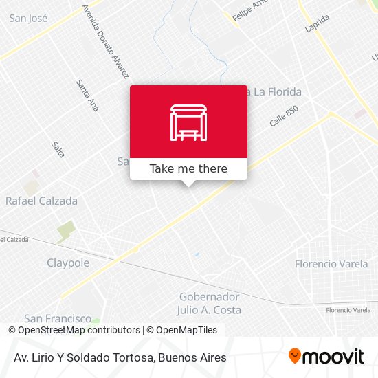 Av. Lirio Y Soldado Tortosa map