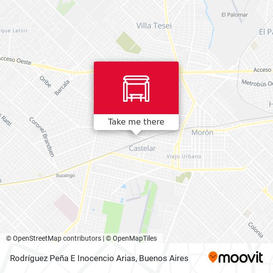 Rodríguez Peña E Inocencio Arias map