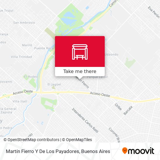 Martín Fierro Y De Los Payadores map