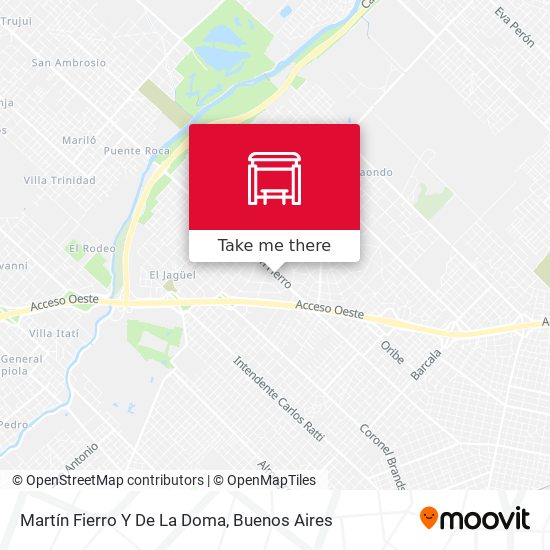 Martín Fierro Y De La Doma map