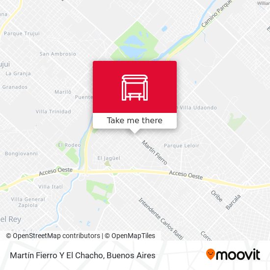 Martín Fierro Y El Chacho map