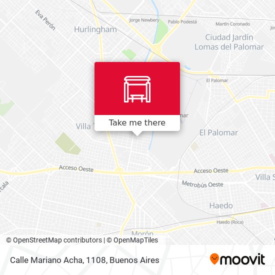 Calle Mariano Acha, 1108 map