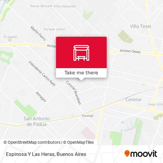 Espinosa Y Las Heras map