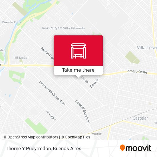 Thorne Y Pueyrredón map
