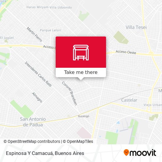 Espinosa Y Camacuá map