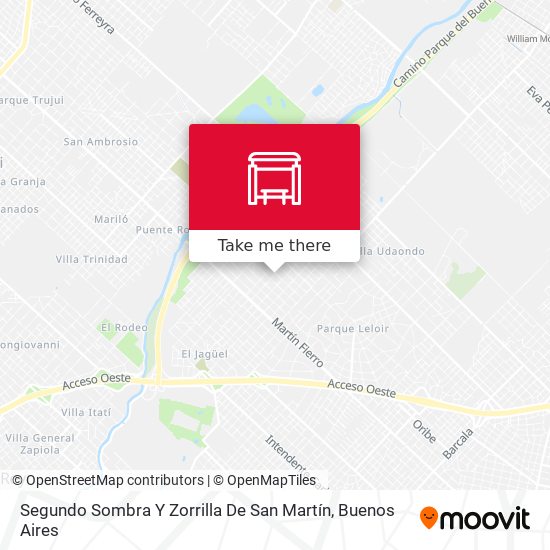 Mapa de Segundo Sombra Y Zorrilla De San Martín