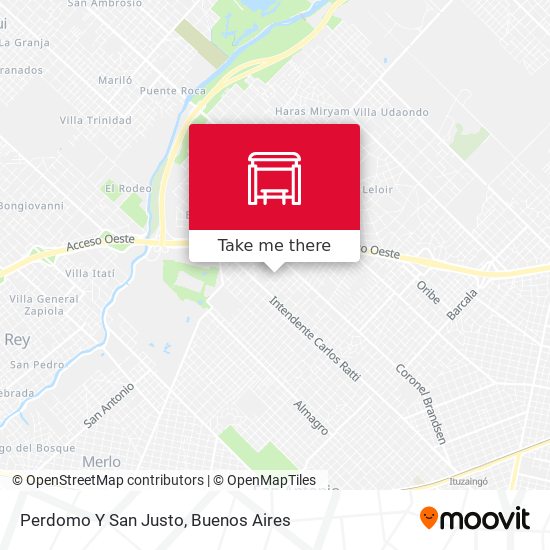 Perdomo Y San Justo map