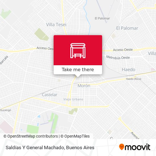 Saldías Y General Machado map