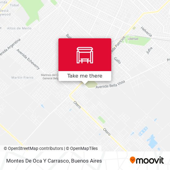 Montes De Oca Y Carrasco map