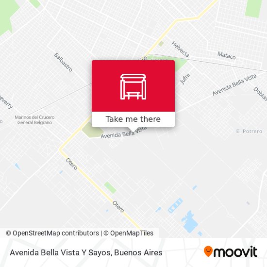 Avenida Bella Vista Y Sayos map