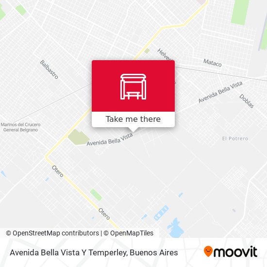 Avenida Bella Vista Y Temperley map