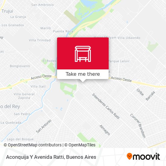 Mapa de Aconquija Y Avenida Ratti