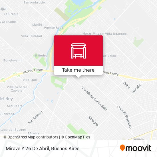 Miravé Y 26 De Abril map