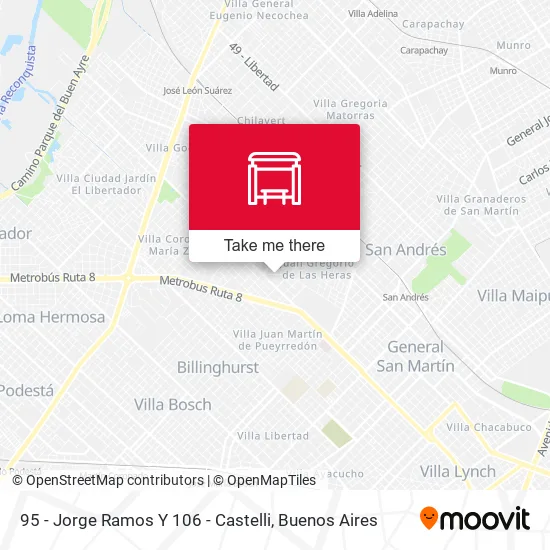95 - Jorge Ramos Y 106 - Castelli map