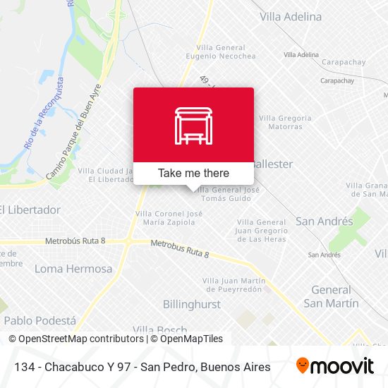 134 - Chacabuco Y 97 - San Pedro map