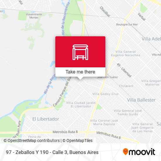 Mapa de 97 - Zeballos Y 190 - Calle 3