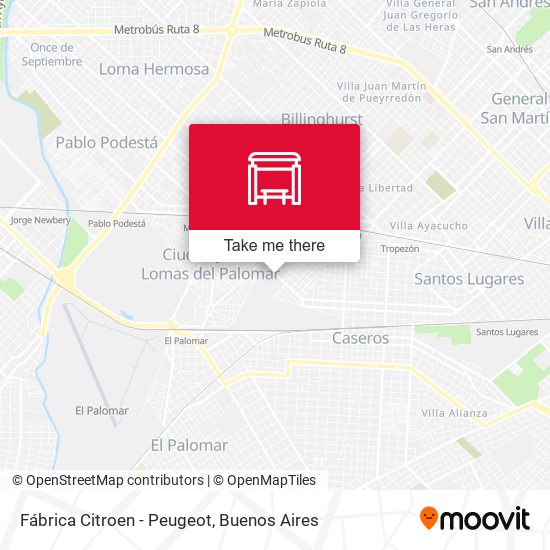 Fábrica Citroen - Peugeot map