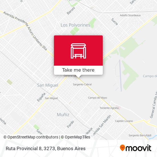 Ruta Provincial 8, 3273 map