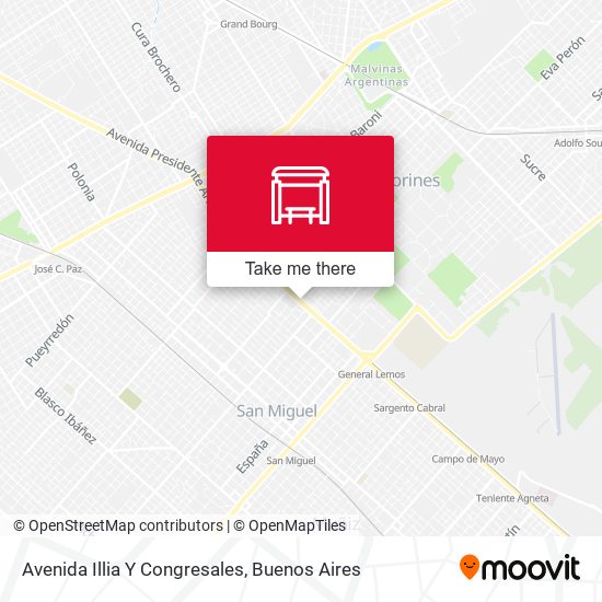 Avenida Illia Y Congresales map