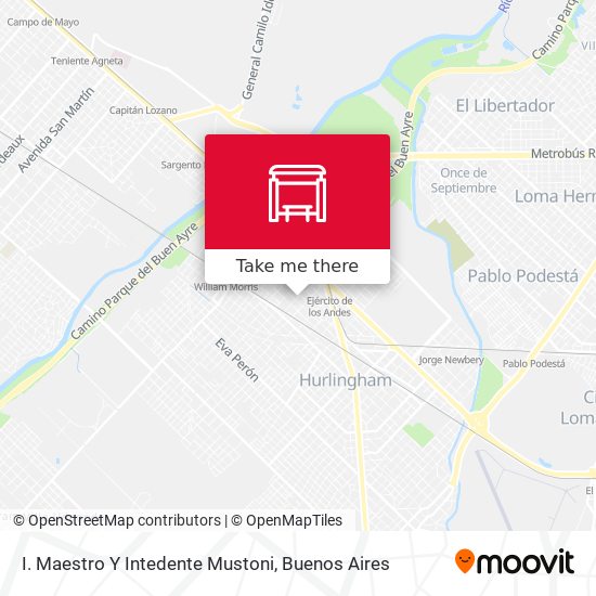 I. Maestro Y Intedente Mustoni map