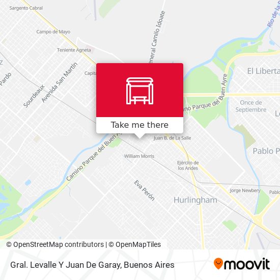 Gral. Levalle Y Juan De Garay map