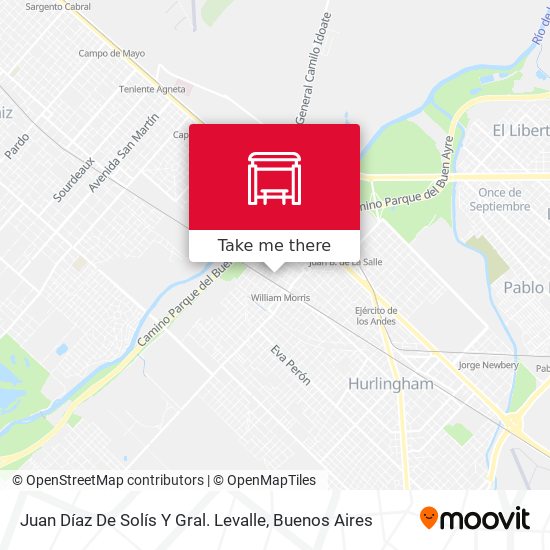 Mapa de Juan Díaz De Solís Y Gral. Levalle