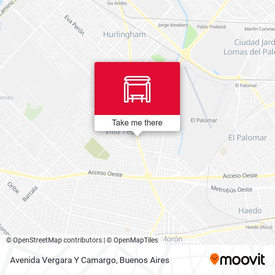 Avenida Vergara Y Camargo map