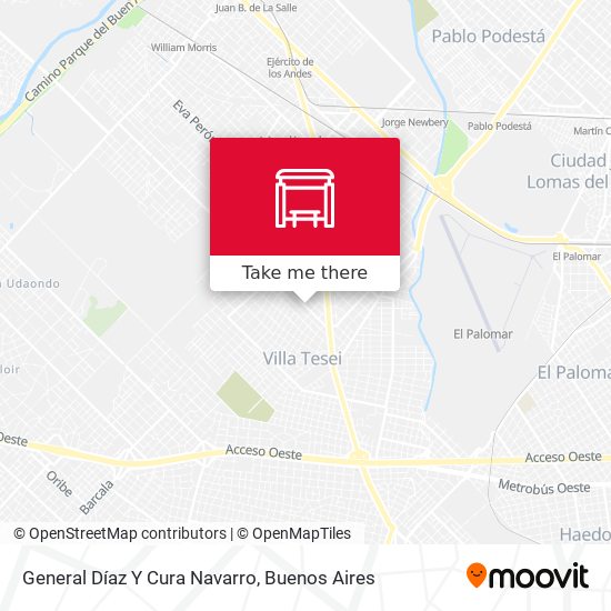 General Díaz Y Cura Navarro map