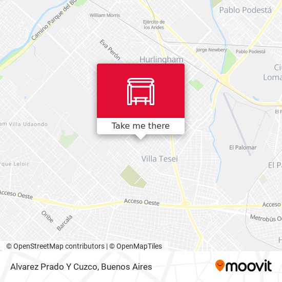 Alvarez Prado Y Cuzco map