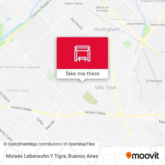 Moisés Lebensohn Y Tigre map