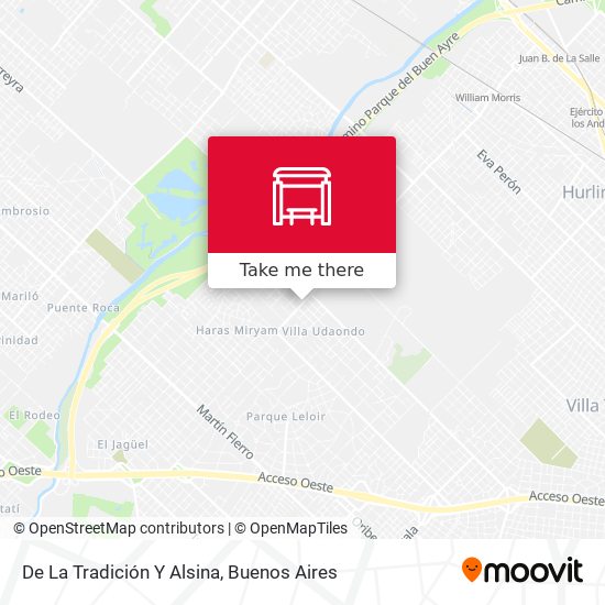 De La Tradición Y Alsina map