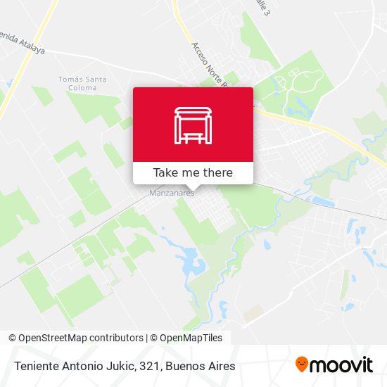 Mapa de Teniente Antonio Jukic, 321