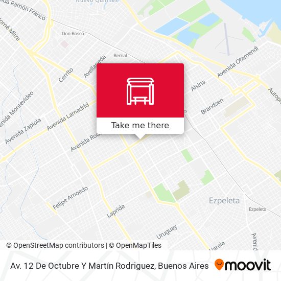 Av. 12 De Octubre Y Martín Rodriguez map